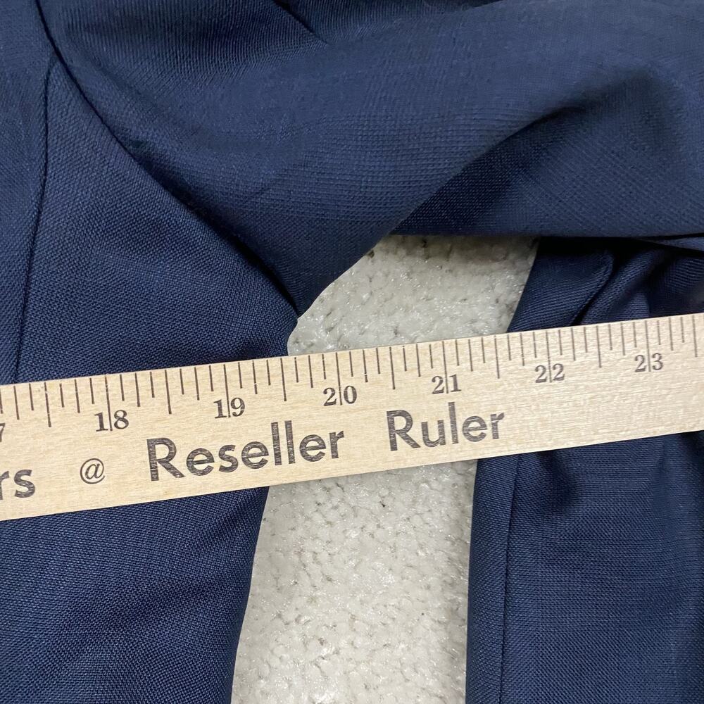 Jos A Bank Suit Jacket Mens 37 Navy Blue Wool Reserve Reda Slim Fit Academia - Picture 8 of 10